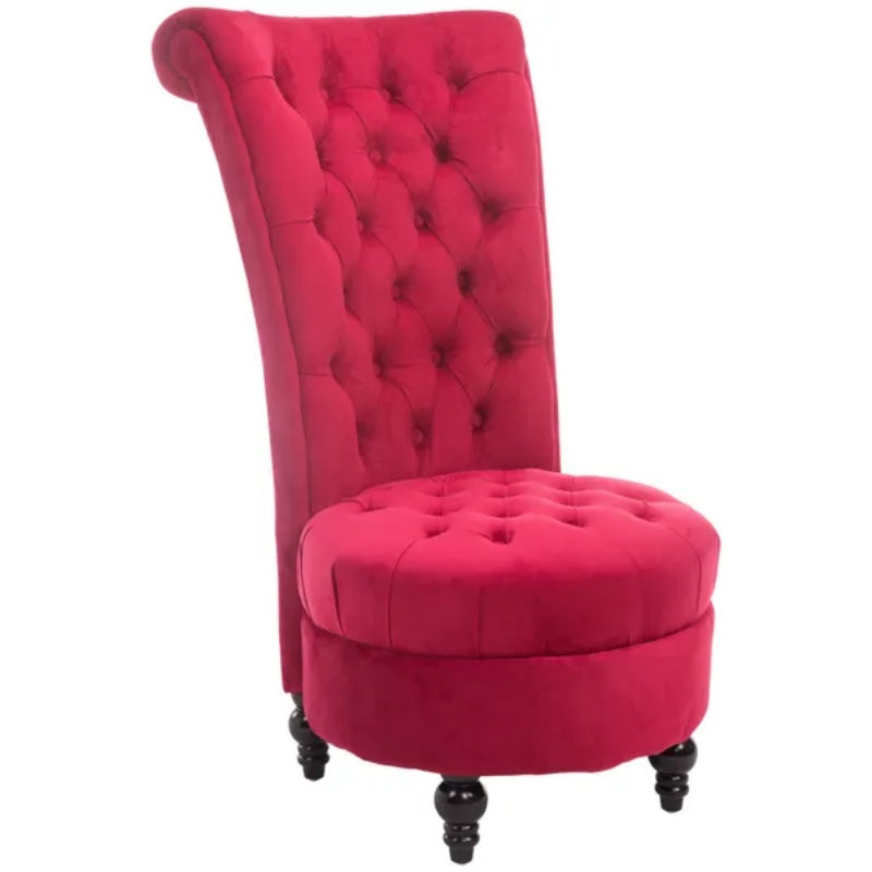 Tufted High Back Chair