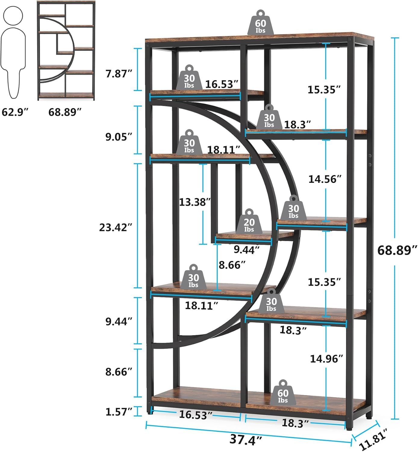 Bookshelf,Storage Rack,Multifunctional Rack