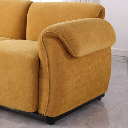 68.5 Length ,Fashionable Modular Sofa,iron Frame,chenille Sofa,yellow,Suitable For Living Room,bedroom