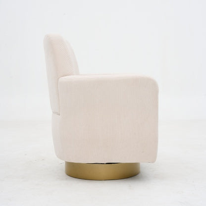 360 Degree Rotation Armchair Cotton Linen Skin Friendly Fabric Ergonomic Design Living Room Chair Bedroom Chair Living Room Chair Suitable For Indoor Home