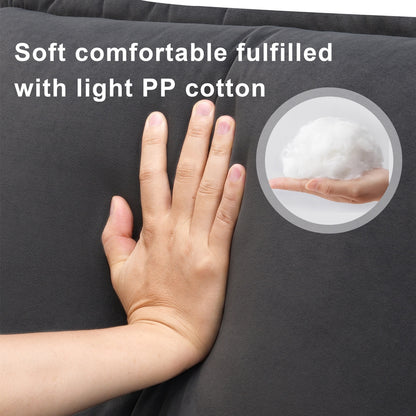 New Modern U-shaped Sectional Sofa, 6-Seat With Waist Pillows 109.8 55.9