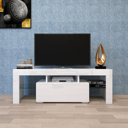 Entertainment TV Stand, Large TV Stand TV Base Stand With LED Light TV Cabinet.