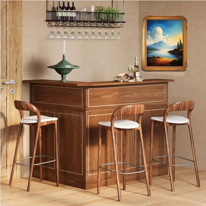 Bar Cabinet  L-Shaped Home Bar Table