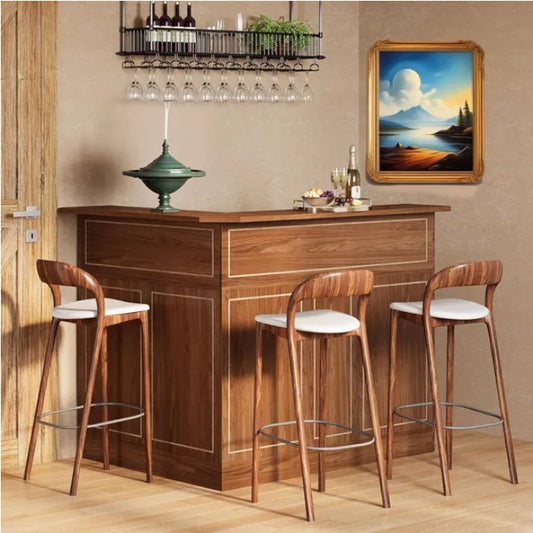 Bar Cabinet  L-Shaped Home Bar Table