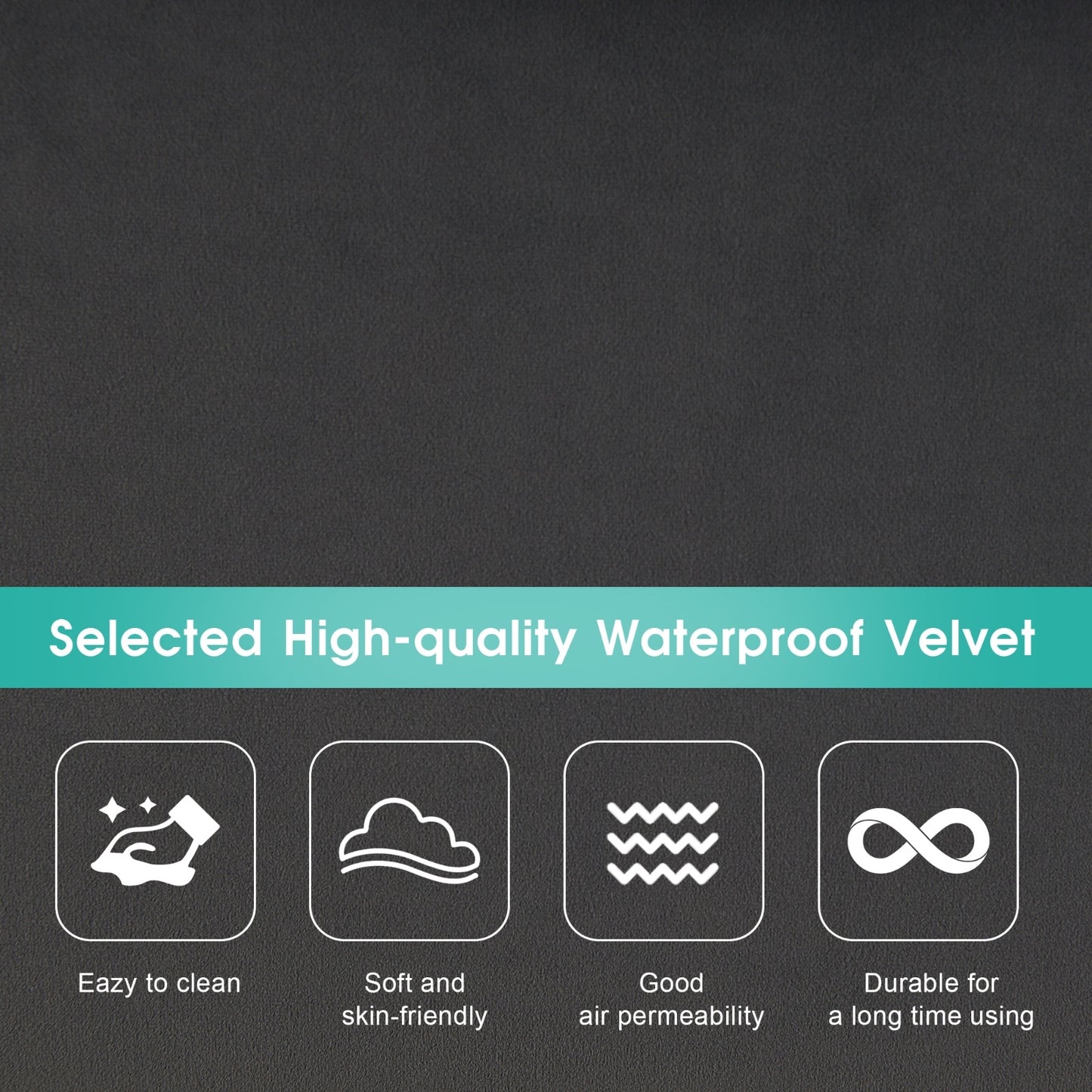 New Modern U-shaped Sectional Sofa, 6-Seat With Waist Pillows 109.8 55.9