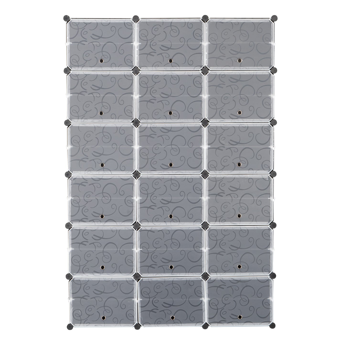 12-Tier Portable 72 Pair Shoe Rack Organizer 36 Grids Tower Shelf Storage Cabinet Stand Expandable For Heels, Boots, Slippers, Black