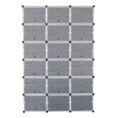 12-Tier Portable 72 Pair Shoe Rack Organizer 36 Grids Tower Shelf Storage Cabinet Stand Expandable For Heels, Boots, Slippers, Black
