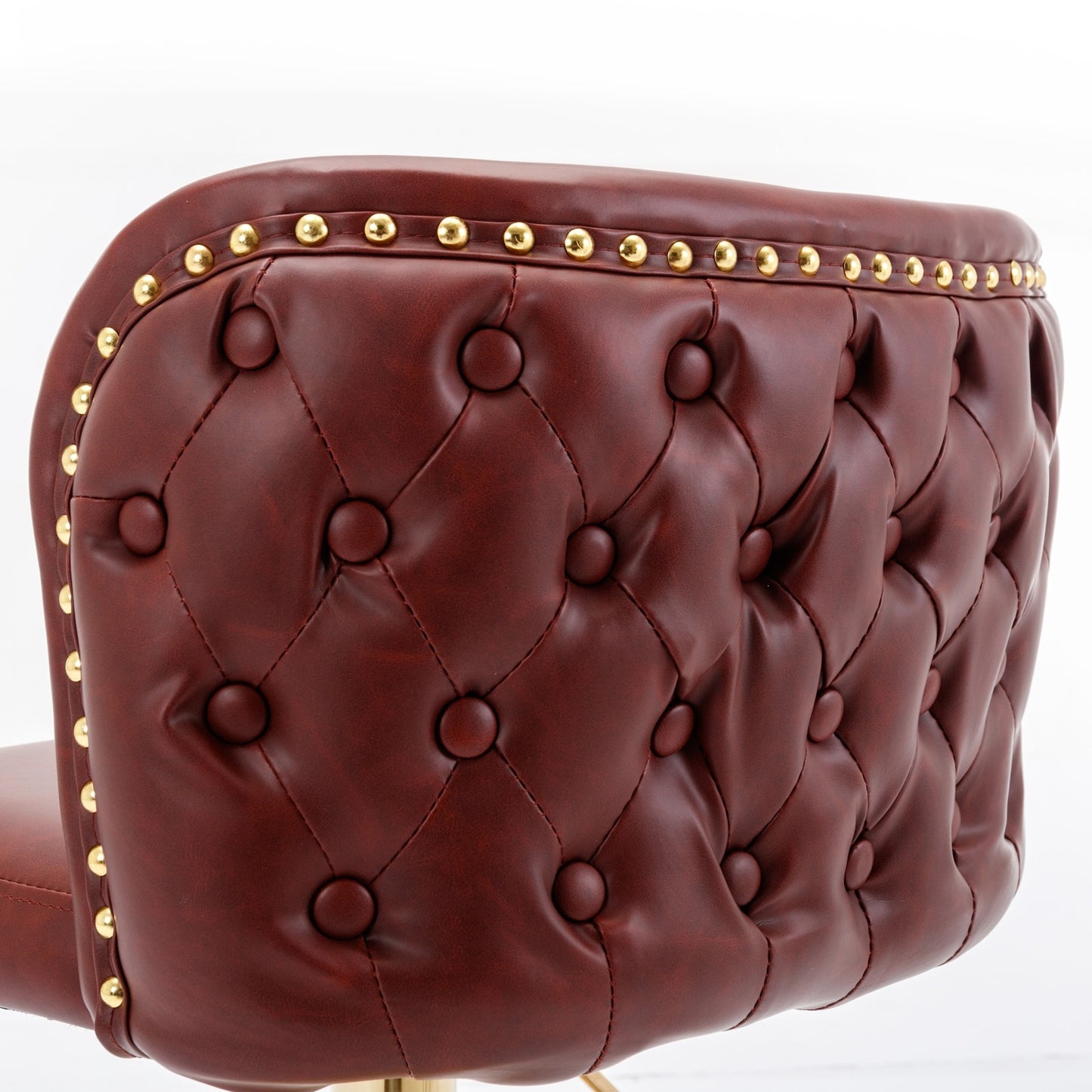 Swivel Barstools Adjustable Height, Modern PU Upholstered Stools