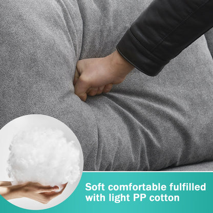 New 91 91  Modern L-Shape Sectional Sofa  Upholstered Living Room Couch